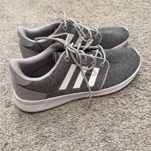Adidas Cloudfoam Gray and White Sneakers Size 9